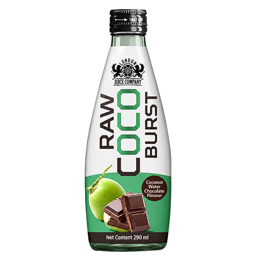 Raw Coco Burst Coconut Water Drink 290ml Glass Bottle